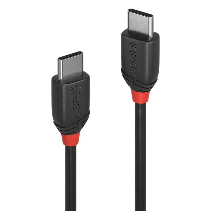 Cablu USB-C 3.1 Lindy 0.5m 10Gbps