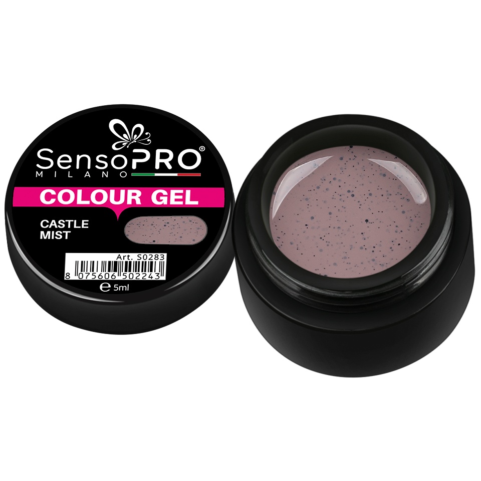 Gel UV Colorat Castle Mist 5ml SensoPRO Milano
