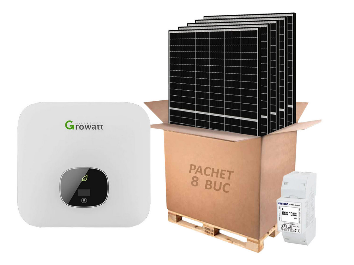 Kit Fotovoltaic Growatt 3.6kW - Economie Solară