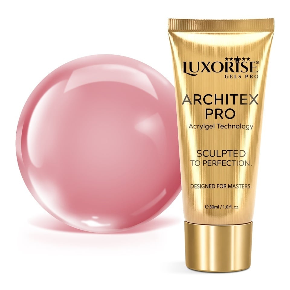 Polygel LUXORISE ARCHITEX PRO - Sculpted Nude Collection, Rose Whisper, 30ml