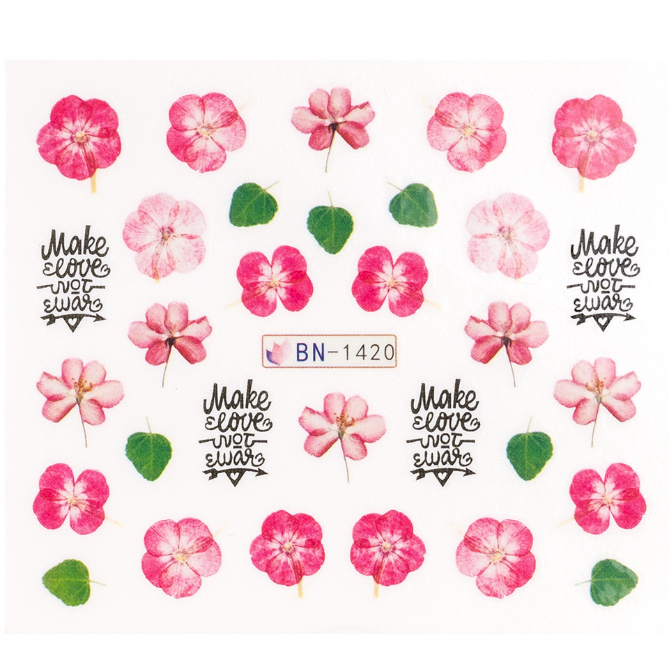 Tatuaj Unghii LUXORISE Flower Burst, Manichiură Stilată