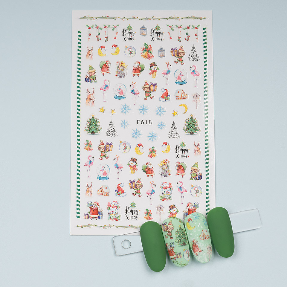 Abtibild Unghii SensoPRO Sunny Christmas F618