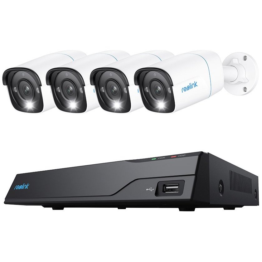 Kit Supraveghere Reolink 4K, 4 Camere, 2TB HDD