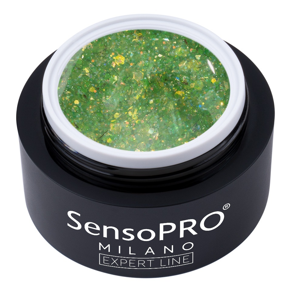 Gel Constructie Unghii SensoPRO Milano Petal Glow Mint Flora 15ml