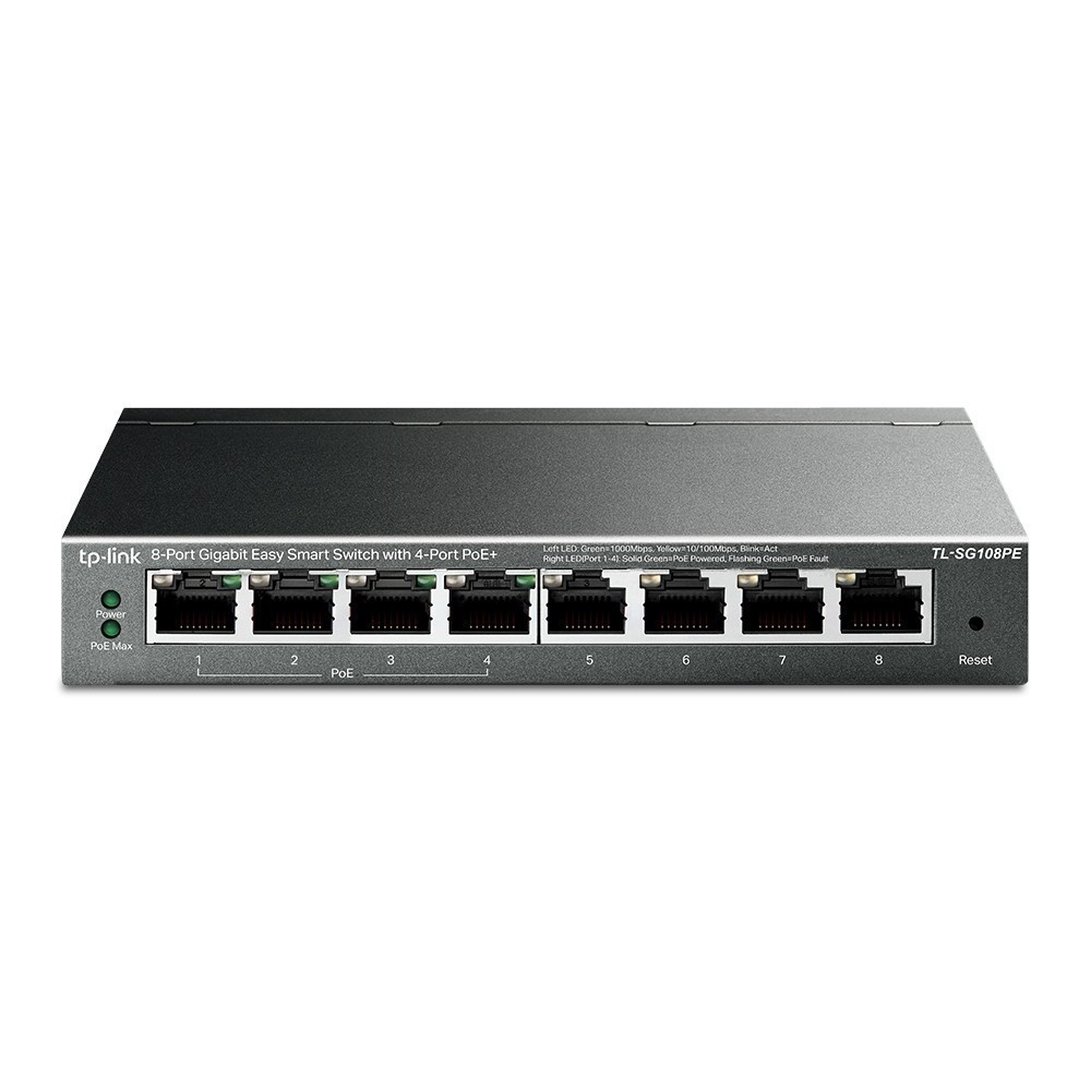 Switch TP-LINK TL-SG108PE 8 Porturi Gigabit cu PoE+