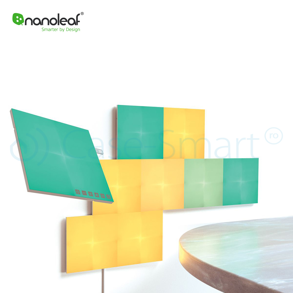 Kit 9 Panouri Luminoase Nanoleaf Canvas RGBW - imagine 3