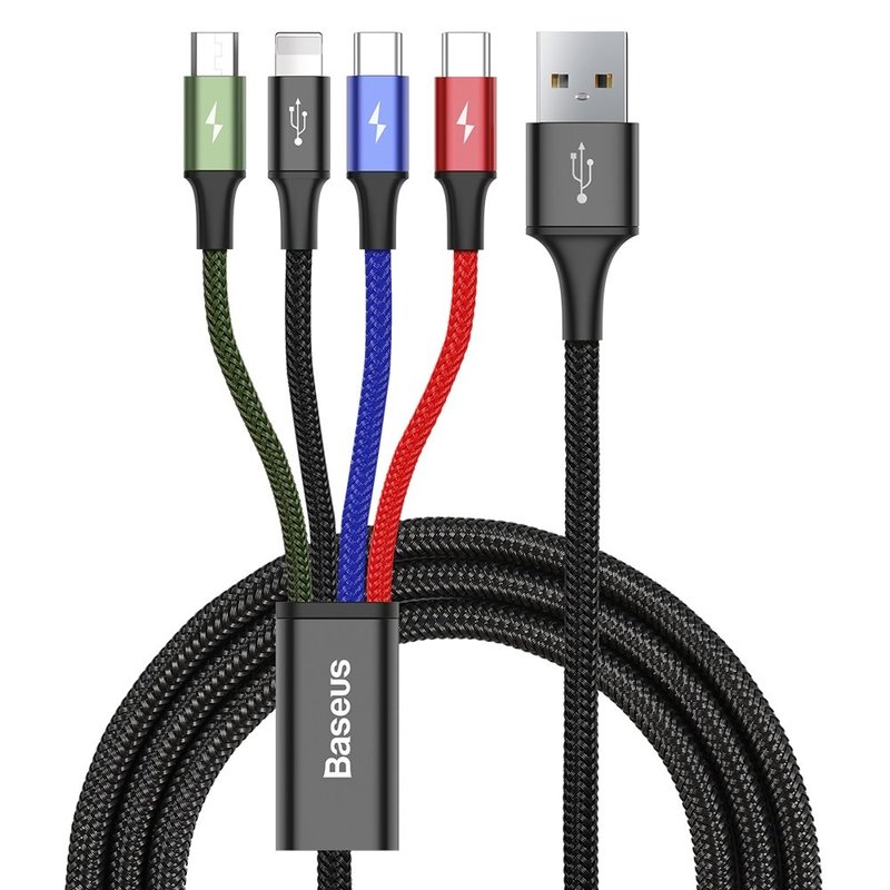 Cablu 4-in-1 Baseus Lightning Type-C Micro-USB 3.5A