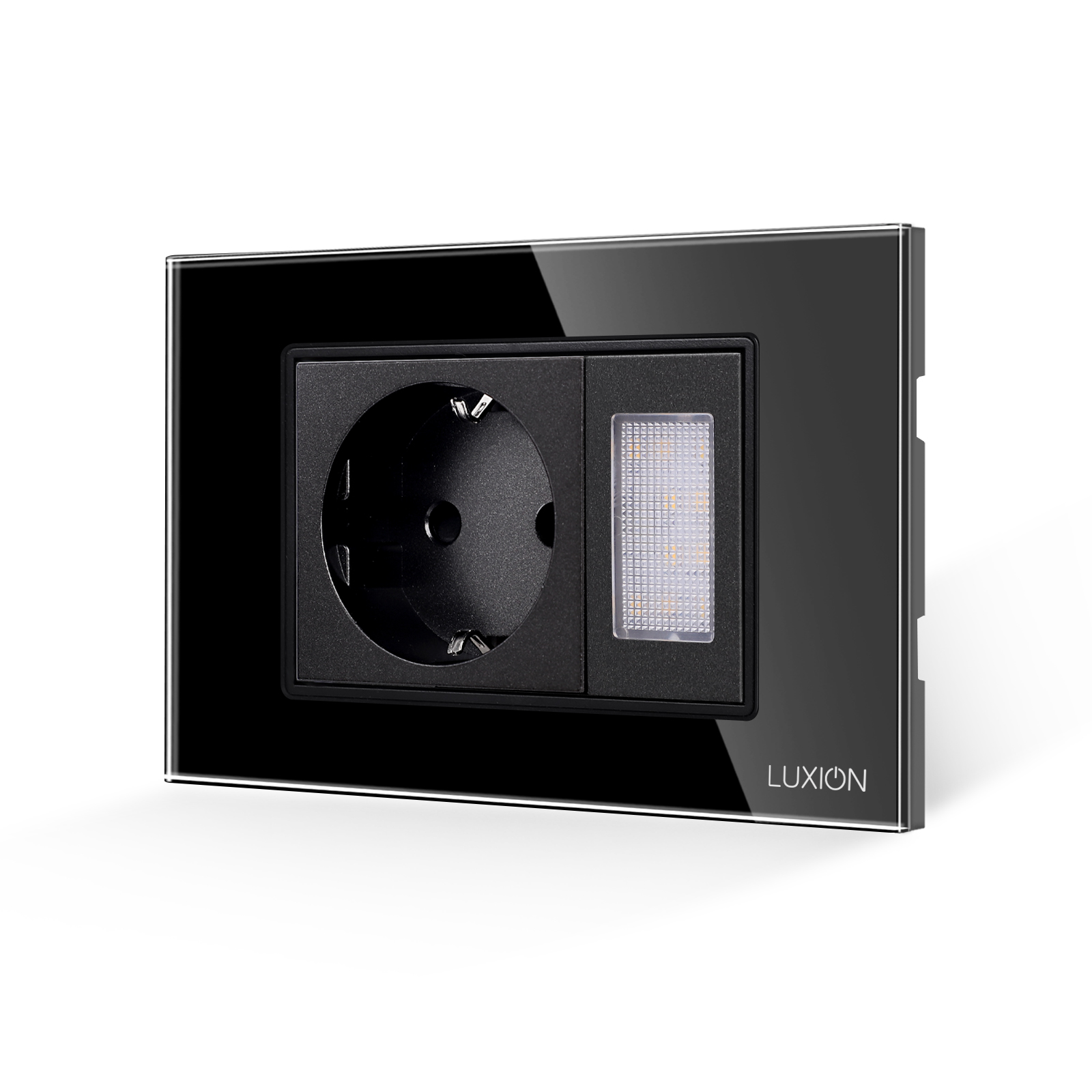 Priza Schuko cu Lampa de Veghe si Rama Sticla 3M LUXION - imagine 5