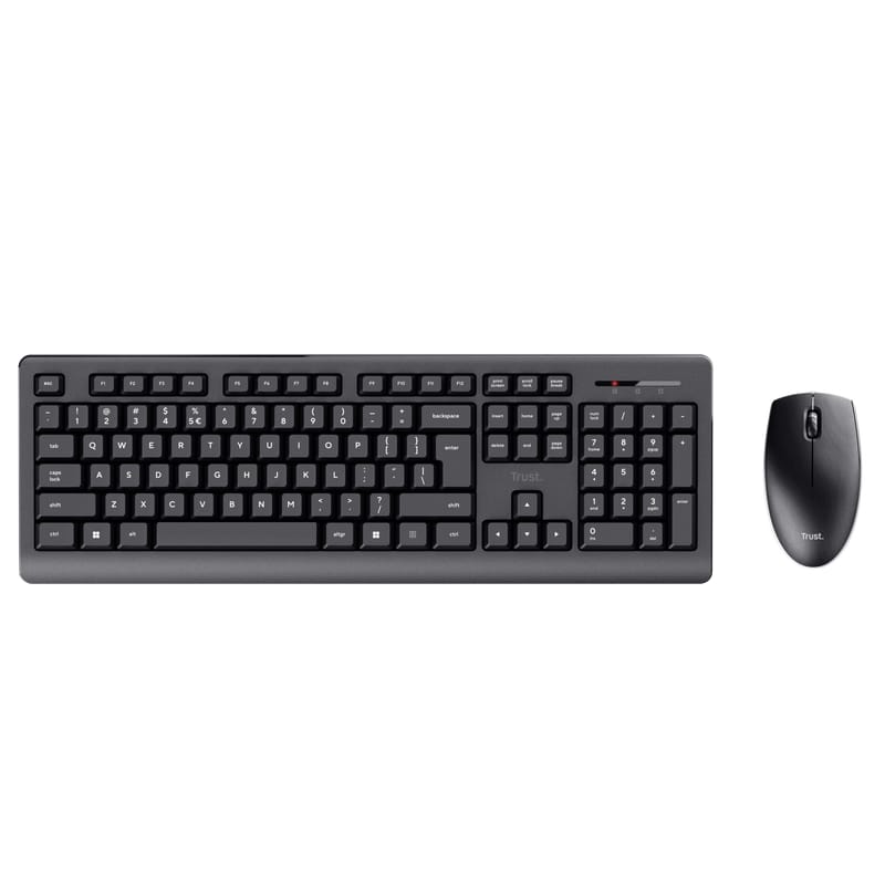 Kit Wireless Trust Primo Negru - Tastatură și Mouse 1200 DPI - imagine 7