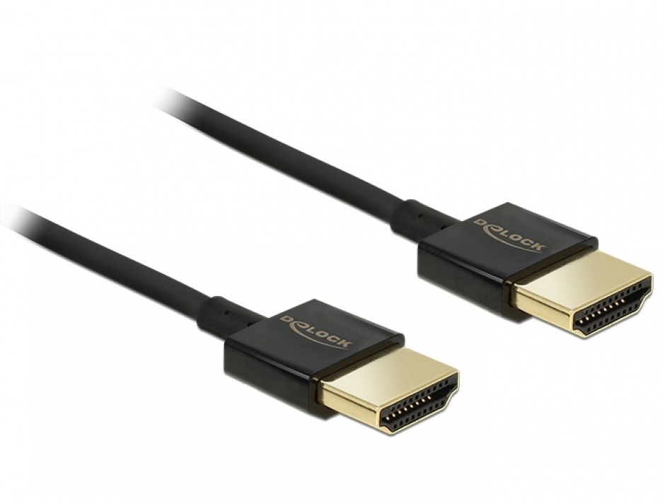 Cablu HDMI 2.0 4K 0.25m Delock Premium