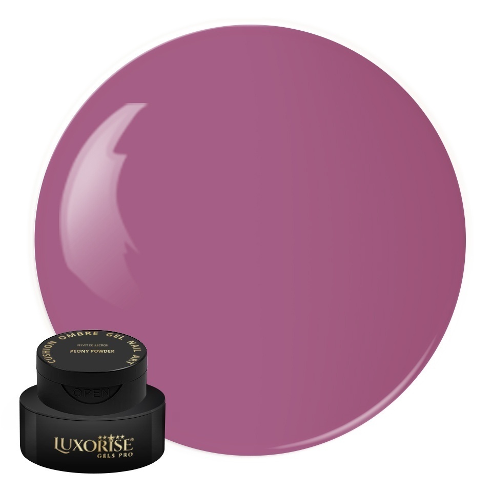 Gel UV Nail Art Babyboomer LUXORISE Cushion Ombre Velvet - Peony Powder, 2ml