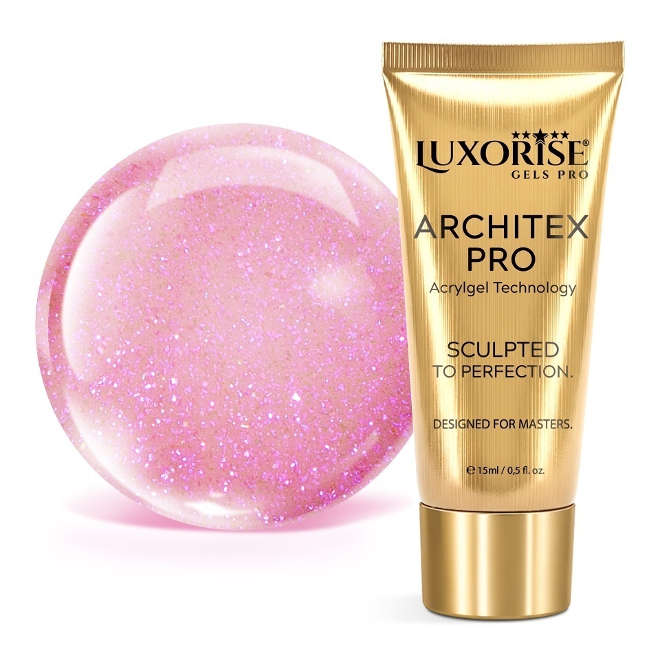 Polygel LUXORISE ARCHITEX PRO - Intense Elegance Collection, Royal Haze, 15ml