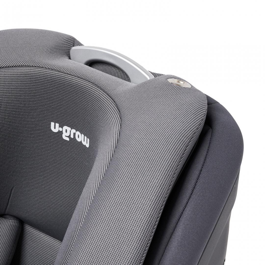 Scaun Auto U-GROW Goldfix Plus Isofix Gri Bluetooth - imagine 9