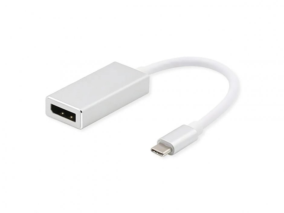 Adaptor Value USB Type-C la DisplayPort 4K@60Hz, Alb