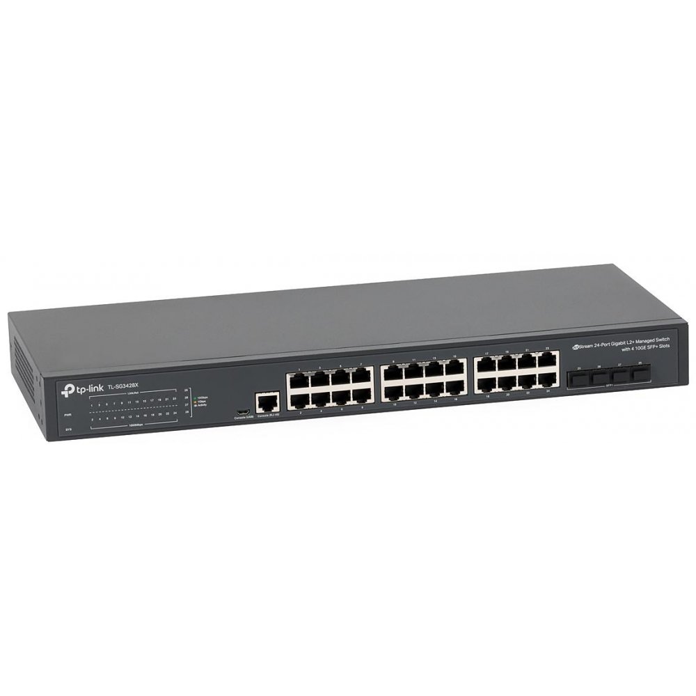 Switch TP-Link TL-SG3428X, 24x Gigabit, 4x 10G SFP+, L2+