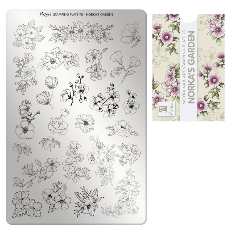Matriță Ștampilă Nr.75 Norka`s Garden | Nailshop