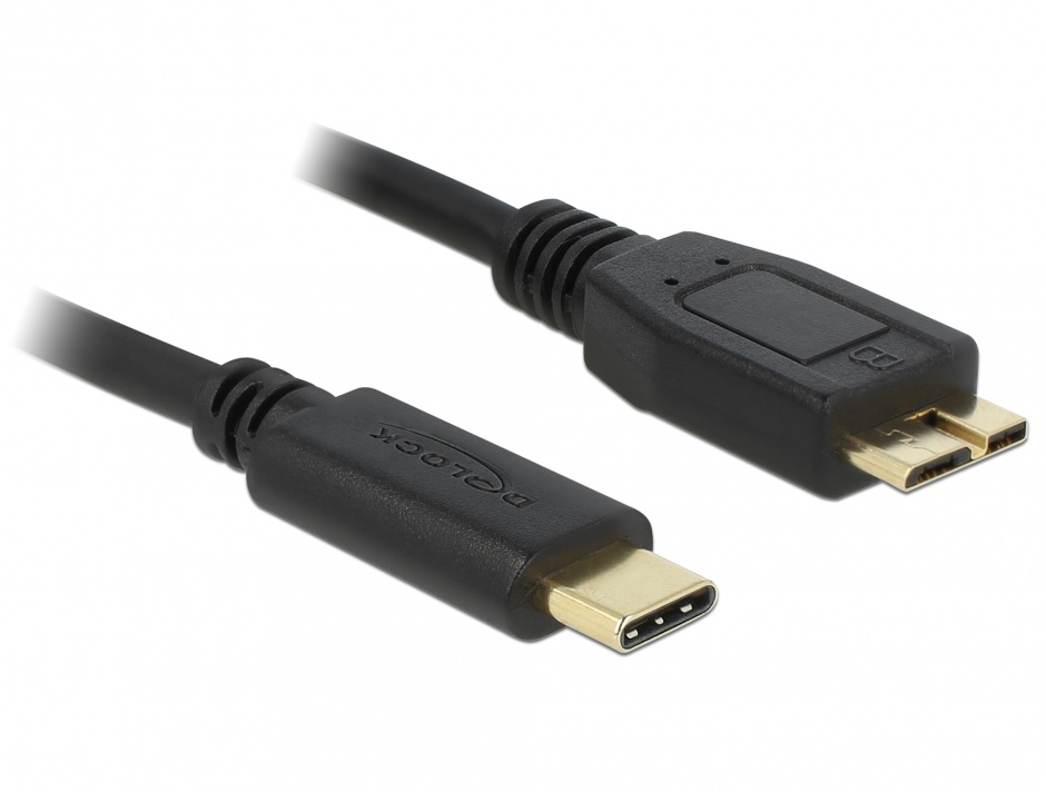 Cablu USB-C la Micro USB Delock 1m, 3A