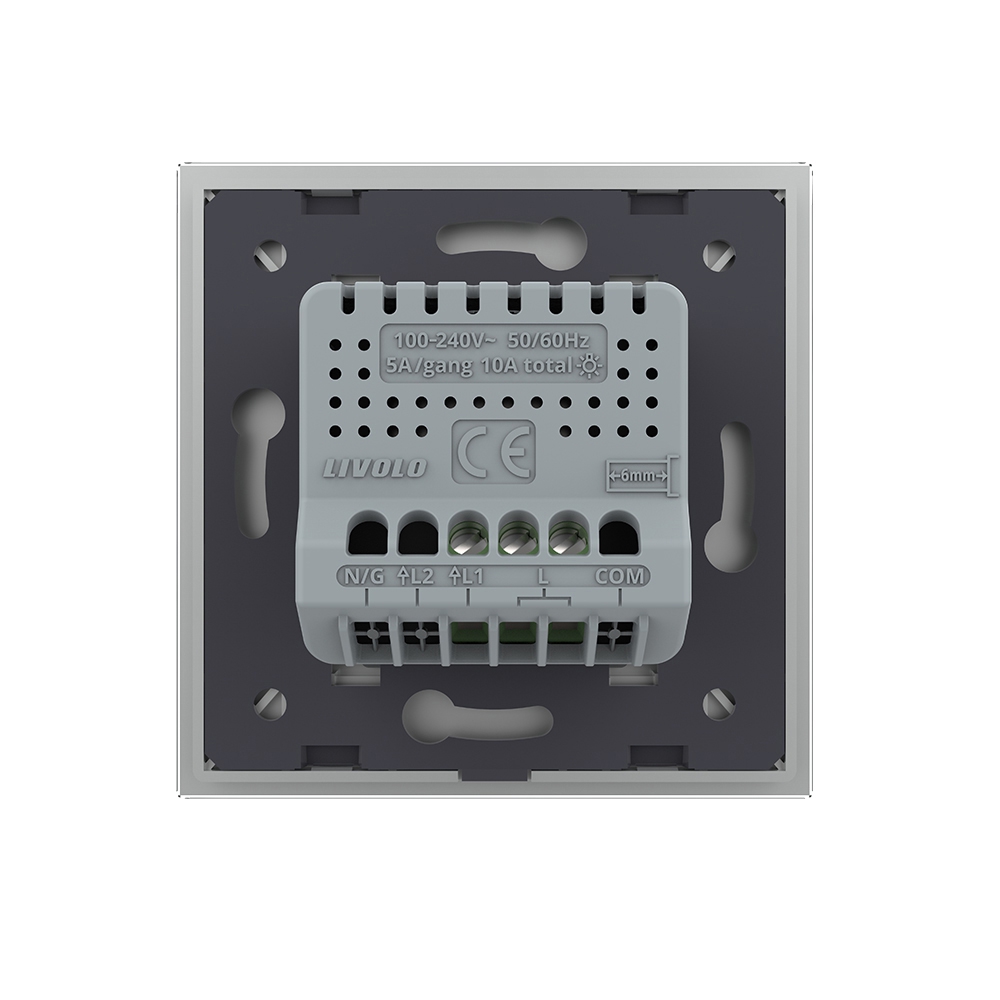 Buton Sonerie Touch LIVOLO, Sticlă, Design Modern - imagine 16