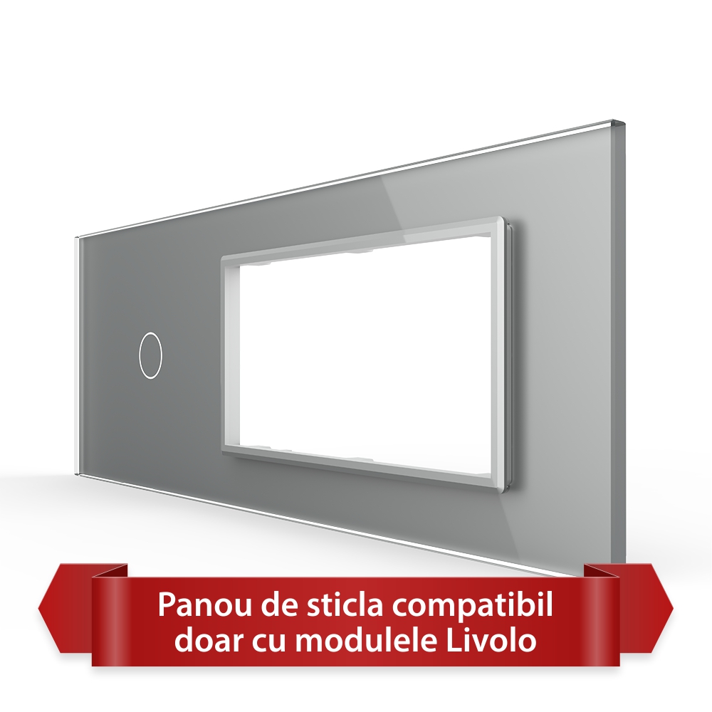 Panou Livolo Sticlă 1 Priză + 1 Buton - imagine 13