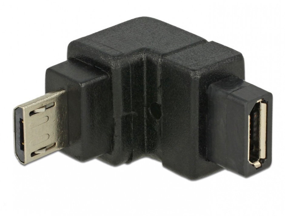 Adaptor micro USB-B unghi jos Delock 65668