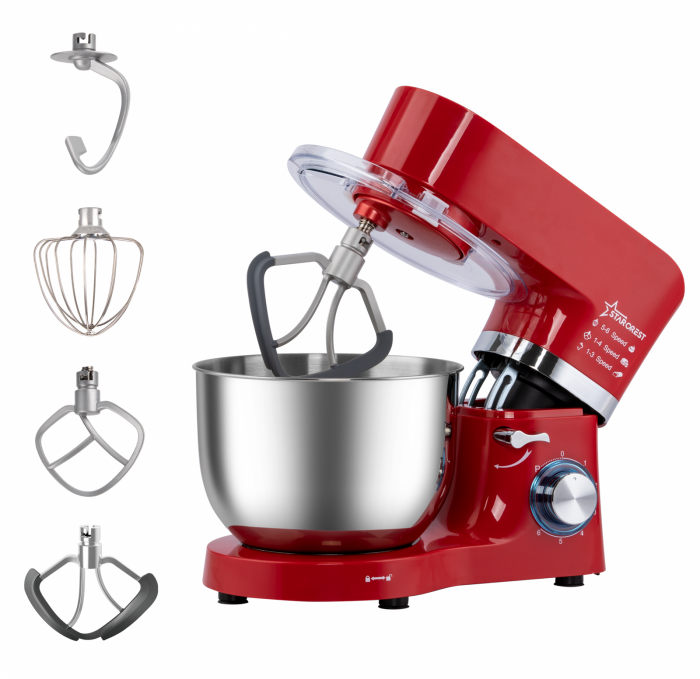 Robot Bucatarie Starcrest, 1500W, Bol 5.5L, Rosu