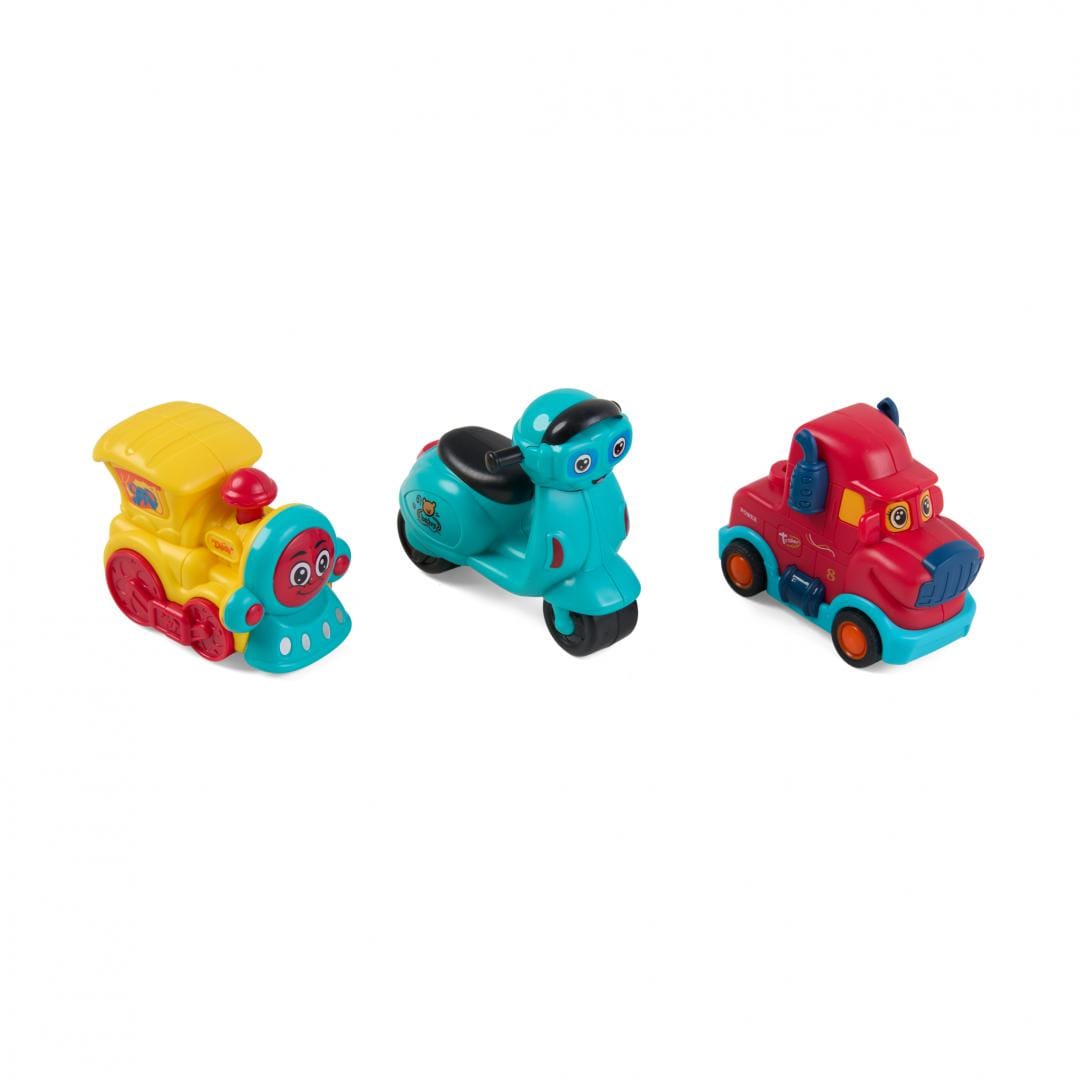 Set 3 Mașinuri prin Inerție MOMKI, fără Baterii - imagine 7