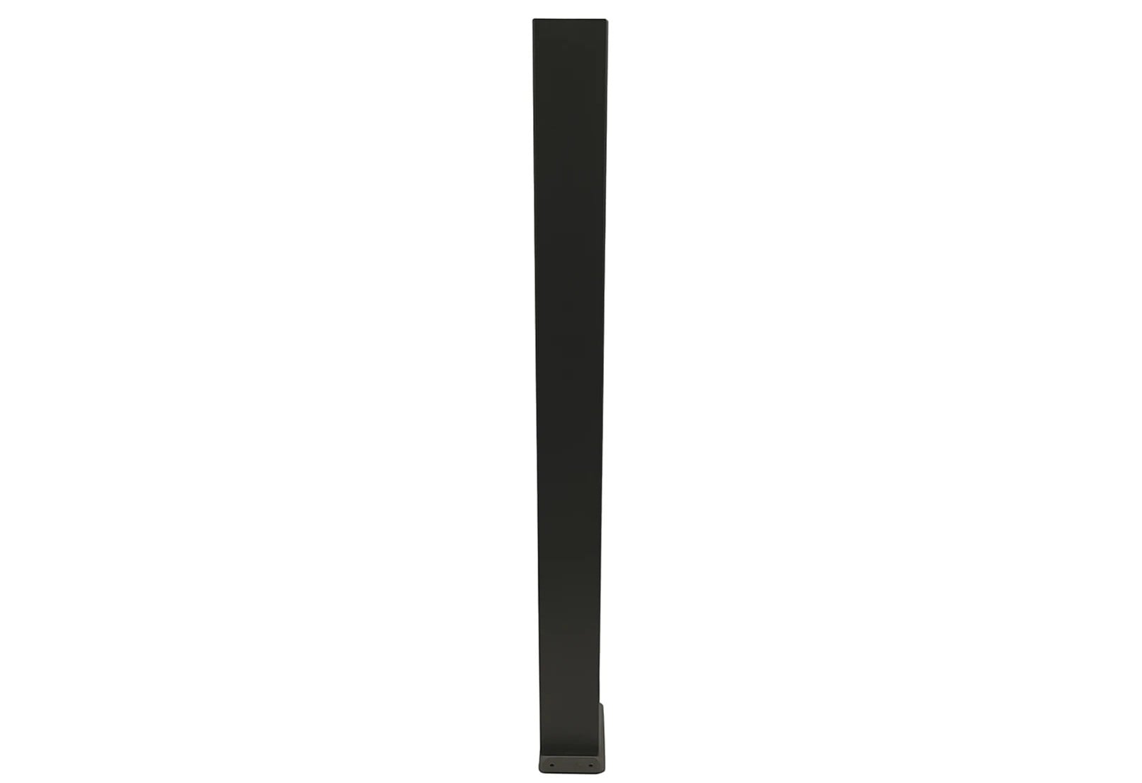 Stâlp aluminiu Virtuoso 150x150x2000mm cu flanșă și capac