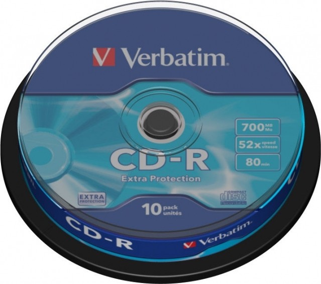 CD-R Verbatim 700MB 52x 10 buc - Discuri Calitate Premium