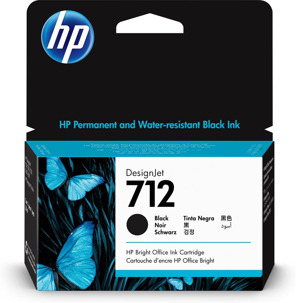Cartus Cerneala HP 712 Black 38ml Original - Precizie Profesionala - imagine 2