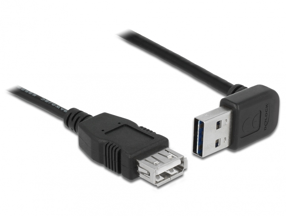 Cablu Prelungitor USB 2.0 Delock 2m, Reversibil