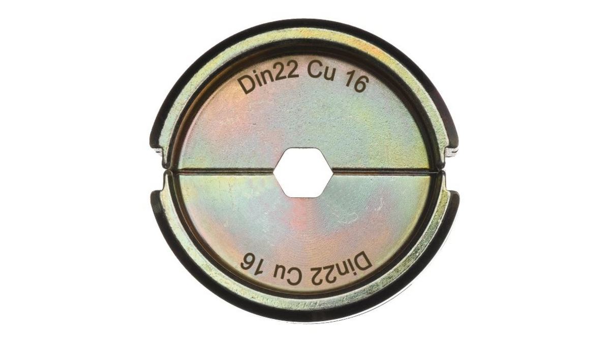 Bac Sertizare Milwaukee 16 mm², Hex, DIN 46235 și DIN 46267