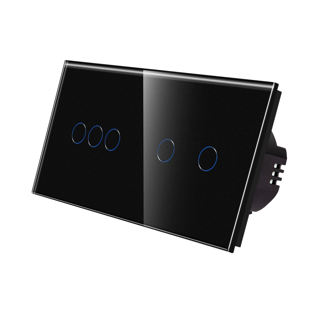 Intrerupator Touch Triplu+Dublu Luxion Sticla - imagine 5