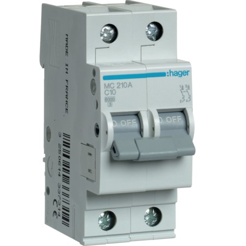 Siguranță Hager MC210A 2P 10A