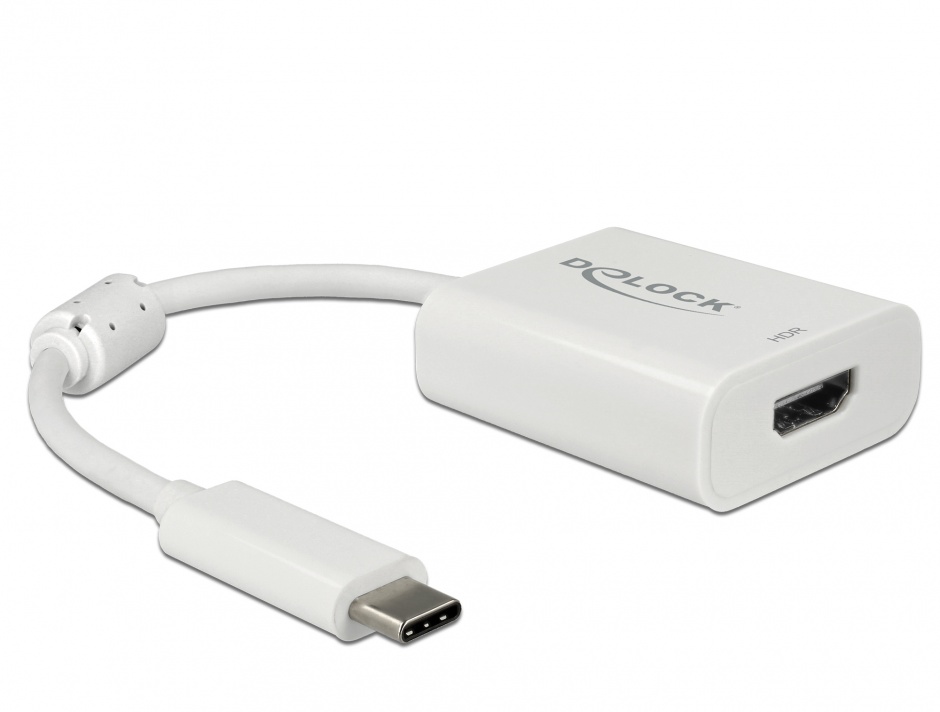 Adaptor USB-C la HDMI 4K 60Hz Delock Alb