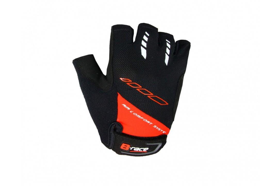 Mănuși Ciclism B-RACE cu Gel Negru/Roșu Mărimea S | Generic - imagine 2