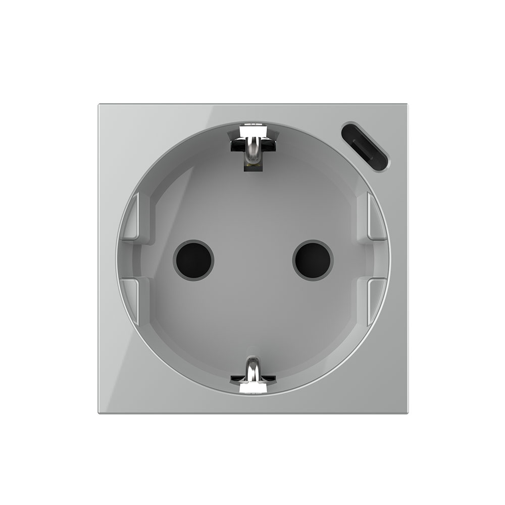 Priză Schuko + USB-C LIVOLO, Sticlă, 18W - imagine 13