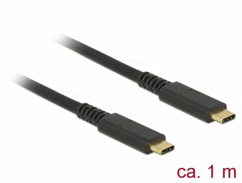 Cablu USB-C 3.1 Gen 2 10Gbps, 1m, Delock 85207