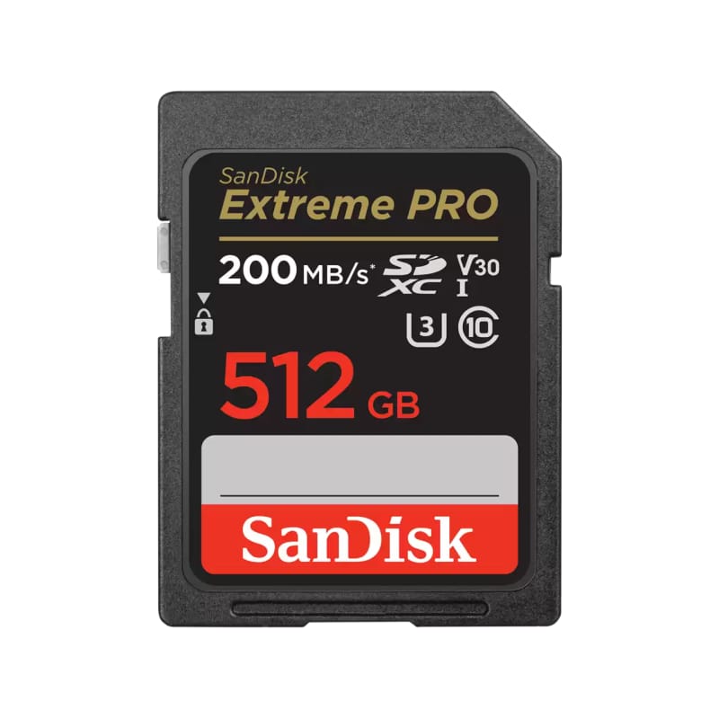 Card SanDisk Extreme PRO SDXC 512GB, 200MB/s citire