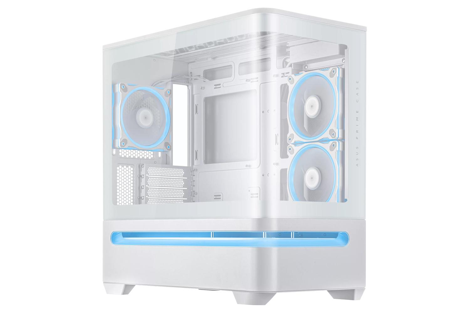 Carcasa ASUS AP202 ARGB Alb - Small Tower cu Sticla Templata
