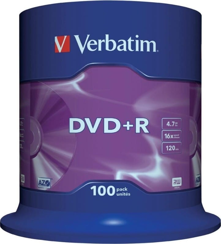Discuri DVD+R Verbatim 4.7GB 16x 100 buc - Stocare Sigură - imagine 2
