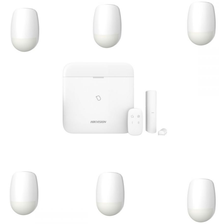 Kit Alarma Hikvision AX PRO WiFi, 6 Senzori, Dual SIM