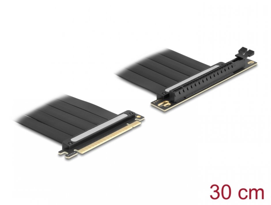 Delock 81509 PCIe 4.0 x16 Riser, 90°, 30cm