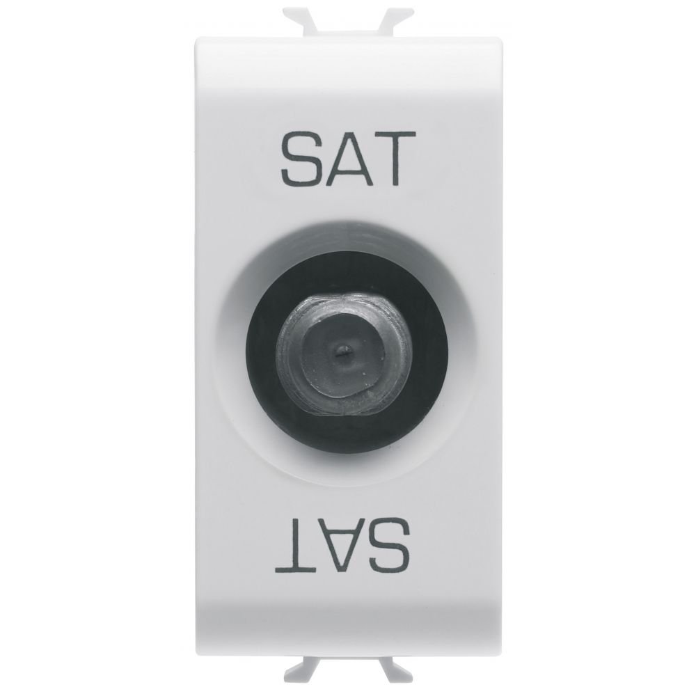 Priza TV/SAT 1 modul Gewiss GW10371, Alb