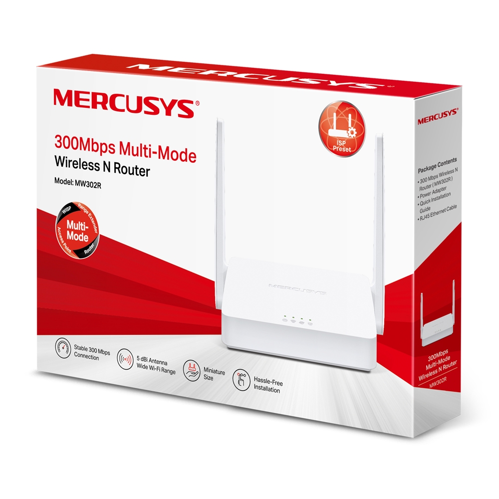 Router Wireless Mercusys MW302R N300 - Wi-Fi Rapid pentru Acasă - imagine 8
