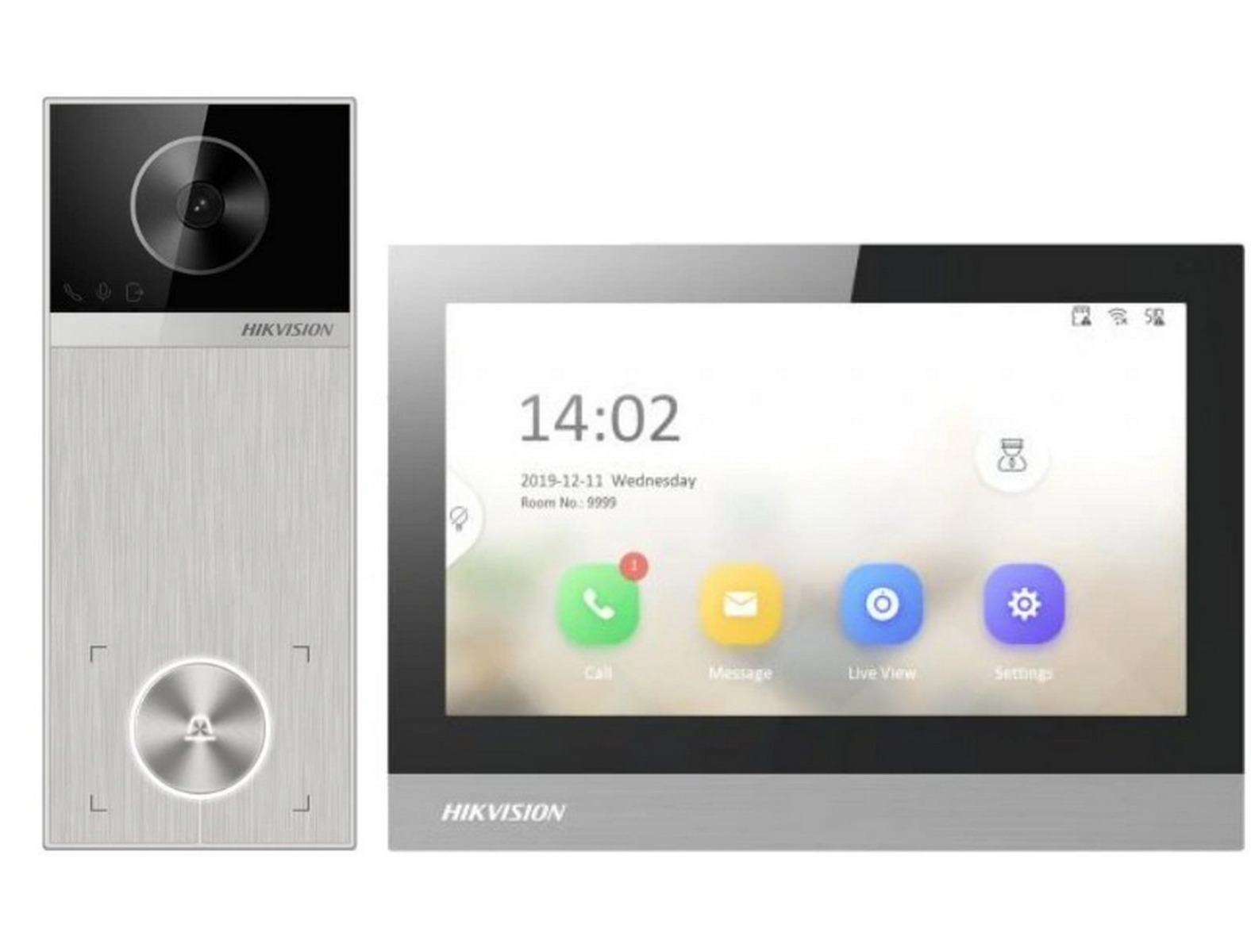 Kit Videointerfon IP Hikvision DS-KIS613-S 4MP Wi-Fi 6