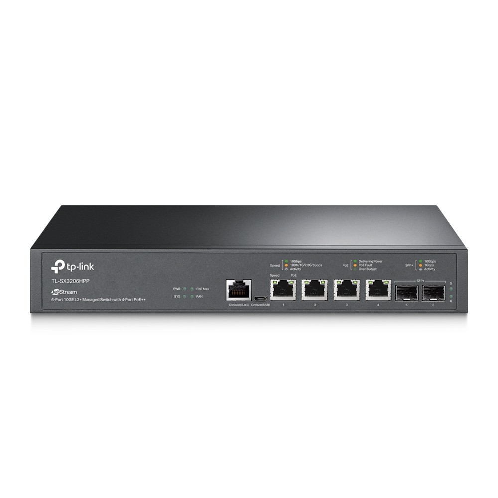 Switch TP-LINK TL-SX3206HPP JetStream 6x10GE PoE++ 200W