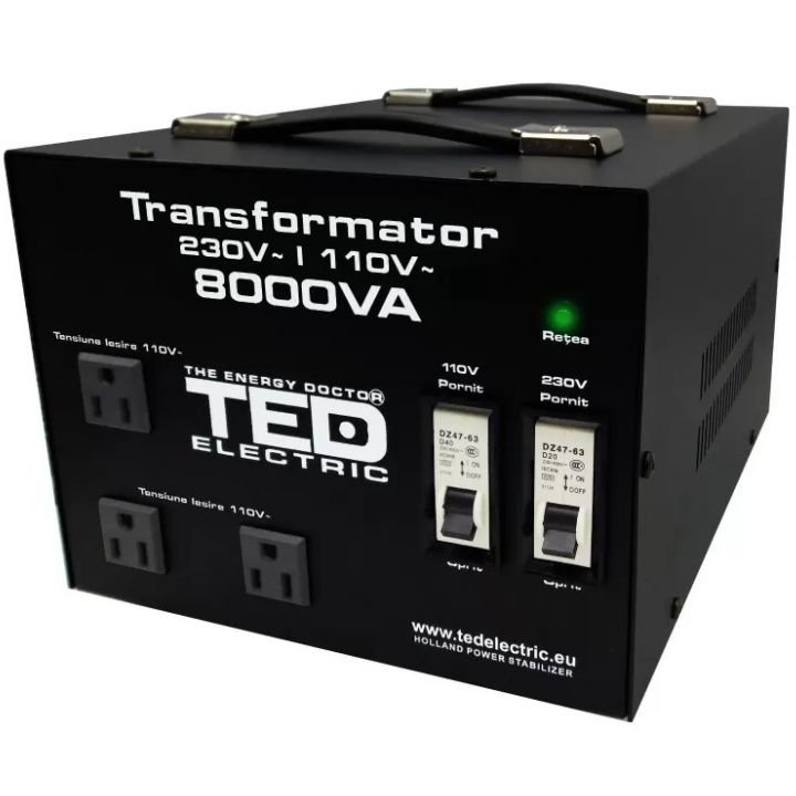 Transformator 220V-110V 8000VA TED Electric