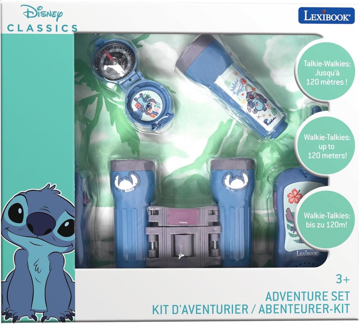 Set Aventură Lexibook Stitch - Walkie-Talkie și Accesorii - imagine 3