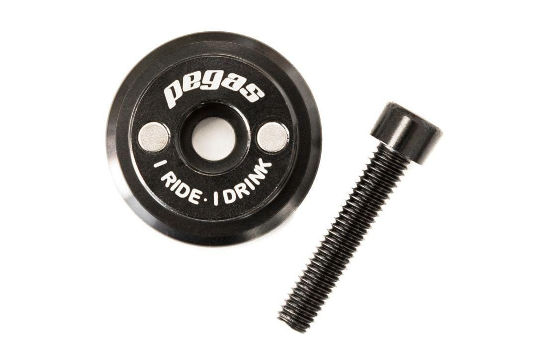 Capac Tijă Ghidon Beer Cap XHS-16 Aluminiu CNC Negru - imagine 4