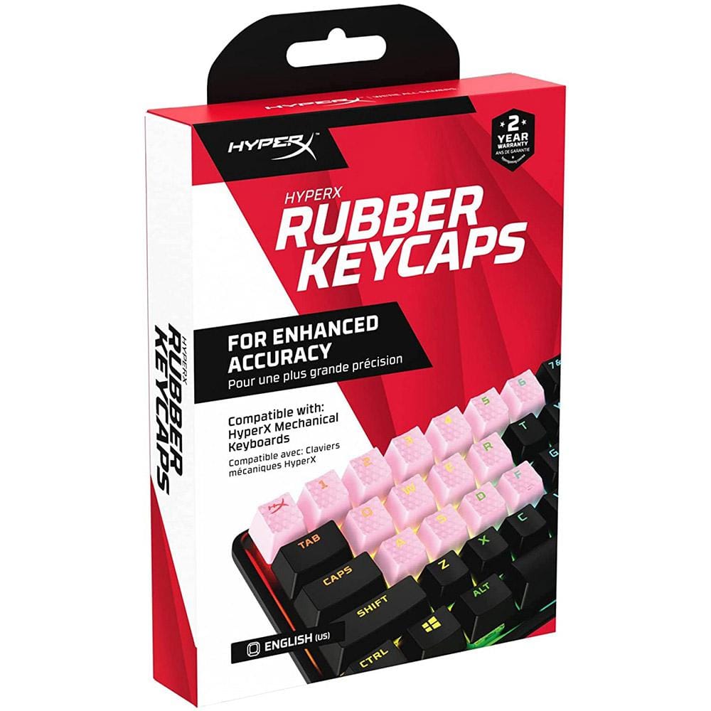 HyperX Pudding Keycaps Pink - Set Complet Gaming US Layout - imagine 2